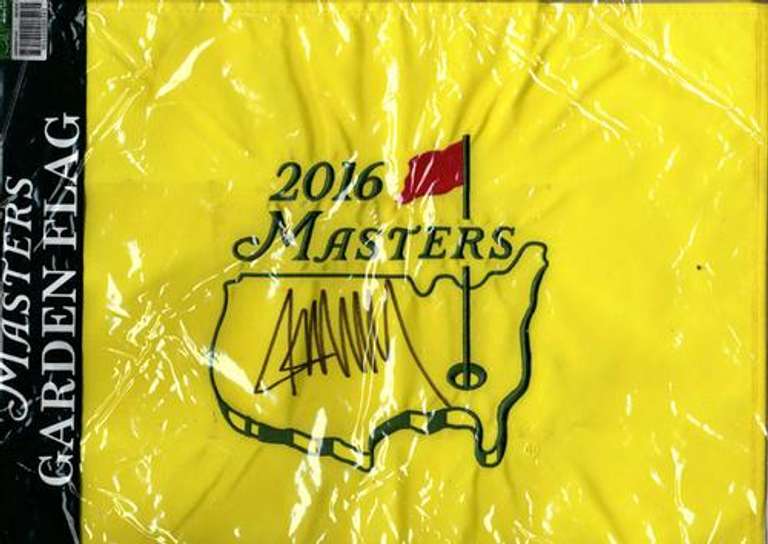 President Donald Trump Autographed 2016 Masters Garden