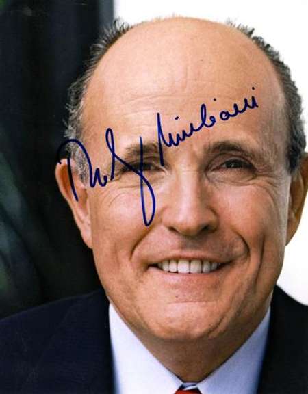 Rudy Giuliani Autographed Signed 11×14 Photo