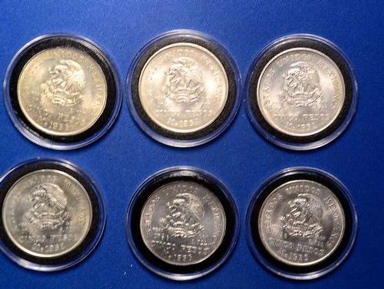6 x 10 PESOS 1952 & 1953 MEXICO