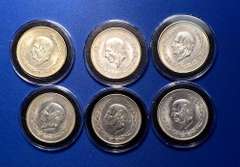 6 x 10 PESOS 1952 & 1953 MEXICO