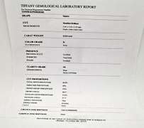 TIFANNY AND CO. PLATINUM ENGAGEMENT RING.