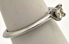 TIFANNY AND CO. PLATINUM ENGAGEMENT RING.