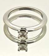 TIFANNY AND CO. PLATINUM ENGAGEMENT RING.