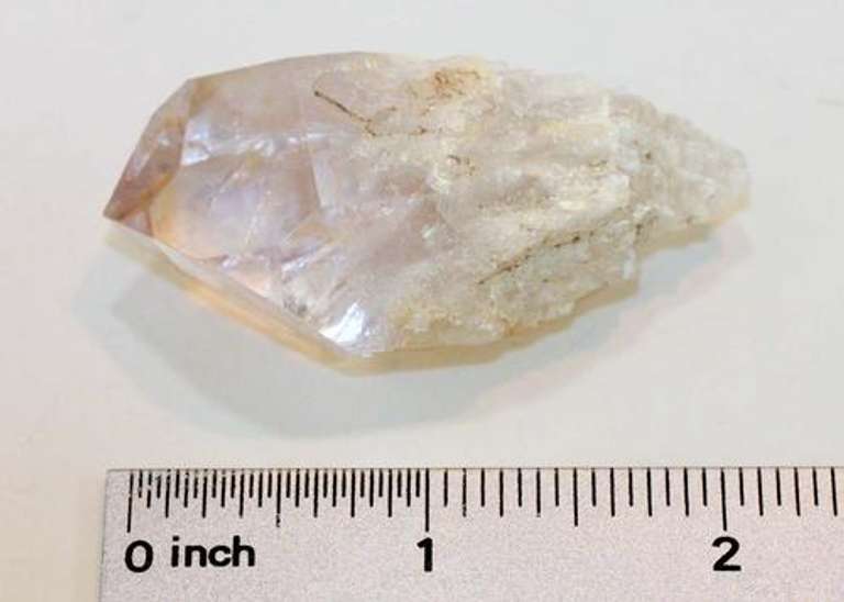 Excellent Clarity in Natural Rose de France Crystal