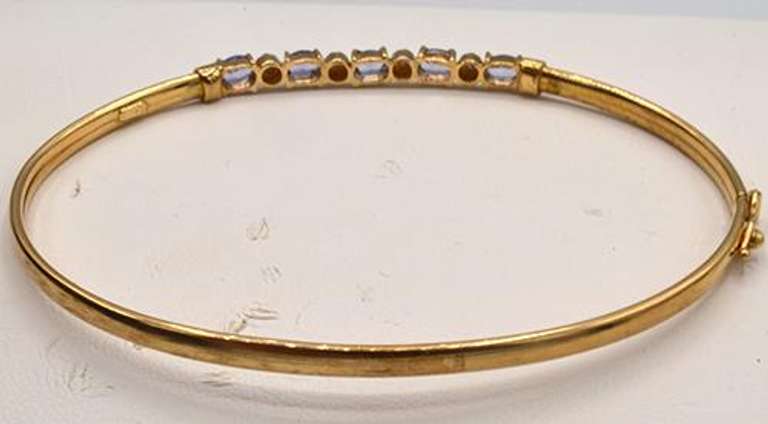 10kt Yellow Gold Tanzanite Bracelet
