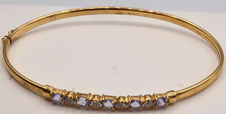 10kt Yellow Gold Tanzanite Bracelet