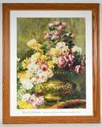 2001 Lithography, Still Life of Roses by Artist J. Capeinick