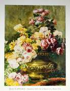 2001 Lithography, Still Life of Roses by Artist J. Capeinick