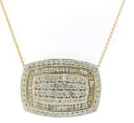 Stunning 14kt YG Pave Diamond Necklace