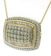 Stunning 14kt YG Pave Diamond Necklace