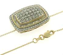 Stunning 14kt YG Pave Diamond Necklace