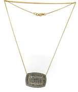 Stunning 14kt YG Pave Diamond Necklace