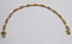 10kt Yellow Gold Tanzanite Bracelet