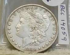1880-O Morgan  Dollar, circulated, original, hard date