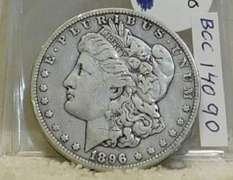 1896-O Morgan  Dollar, circulated, original, hard date