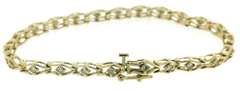 Elegant Diamond Open Link Bracelet in 14kt