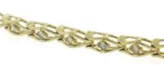 Elegant Diamond Open Link Bracelet in 14kt