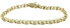 Elegant Diamond Open Link Bracelet in 14kt