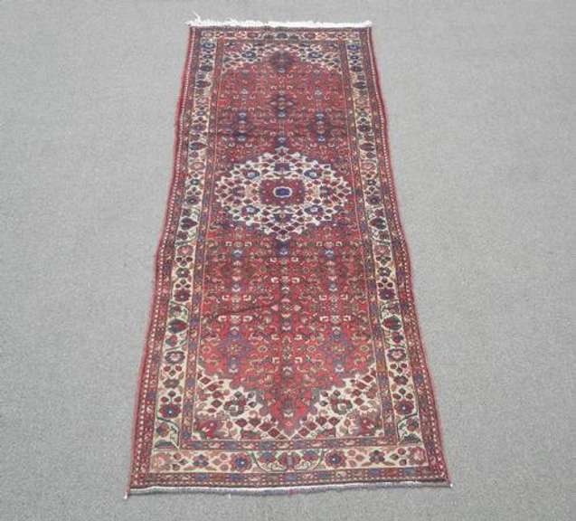 Semi Antique Persian Hosseinabad 3.6x9.11