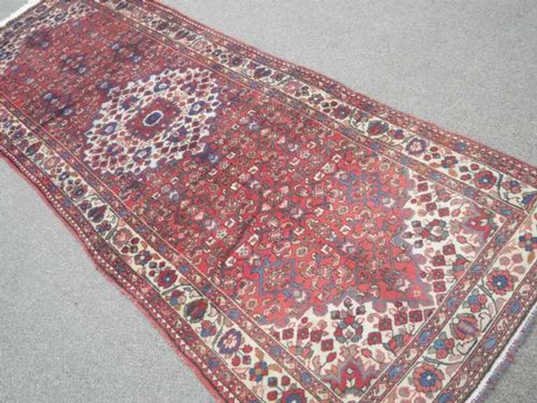 Semi Antique Persian Hosseinabad 3.6x9.11