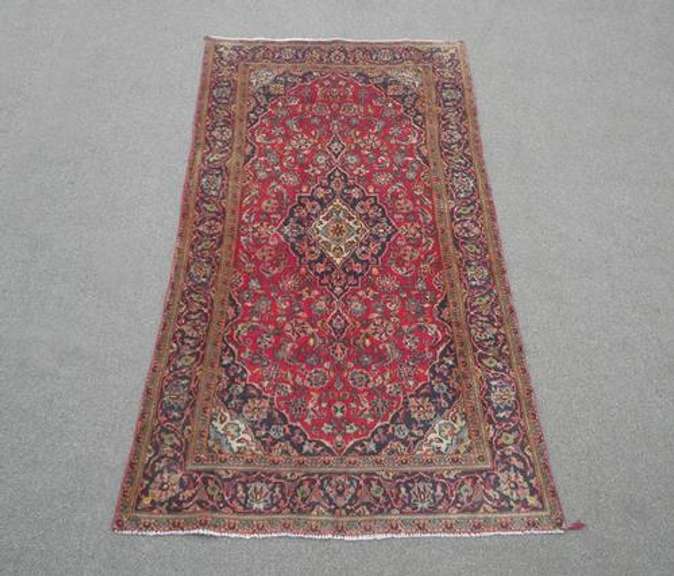 Semi Antique Persian Kashan 4.4x8.4