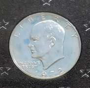 1972 PROOF Silver Eisenhower Dollar (Brown Ike)