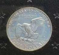 1972 PROOF Silver Eisenhower Dollar (Brown Ike)