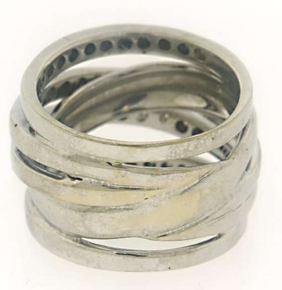 Fantastic Diamond Cross Over Ring