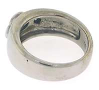 Elegant Diamond and Sapphire Ring