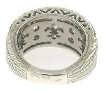 Judith Ripka MQ & RBC CZ Wide Band Ring