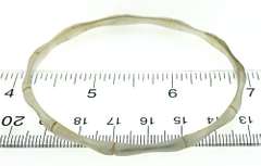 Trendy Set of Silver Bamboo Bangles