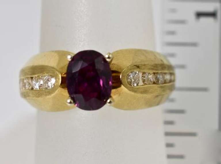 Lovely Ruby & Diamond 14K Ring