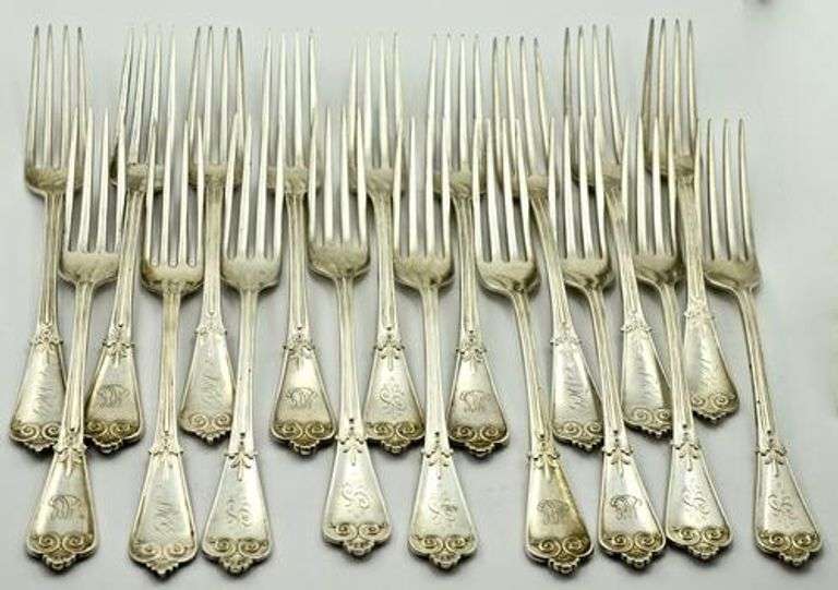 Extensive Tiffany Sterling Flatware Set