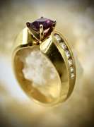 Lovely Ruby & Diamond 14K Ring