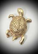 Charming 14K Turtle Brooch or Pendant