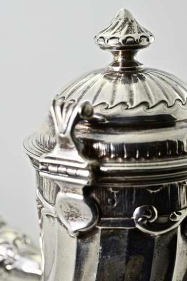 Exceptional French 950 Silver Chocolate Pot