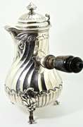 Exceptional French 950 Silver Chocolate Pot