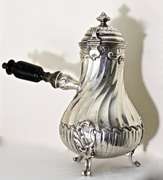 Exceptional French 950 Silver Chocolate Pot