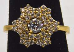 14KT Ring and Earring Set