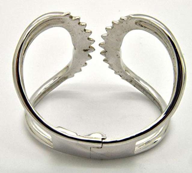 STERLING SILVER STEPHEN WEBSTER SHARK JAW CUFF