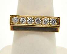 Square Design Unique Ring in 18kt Gold