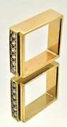 Square Design Unique Ring in 18kt Gold