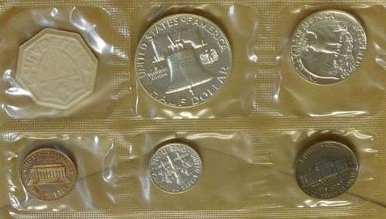 1962 Silver Proof Set, original Govmt pkg & document
