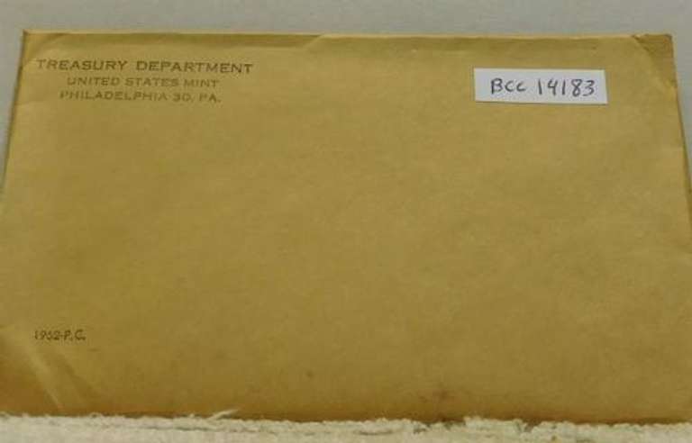 1962 Silver Proof Set, original Govmt pkg & document