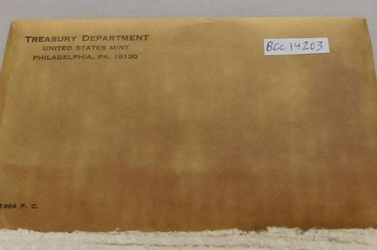 1964 Silver Proof Set, original Govmt pkg & document.