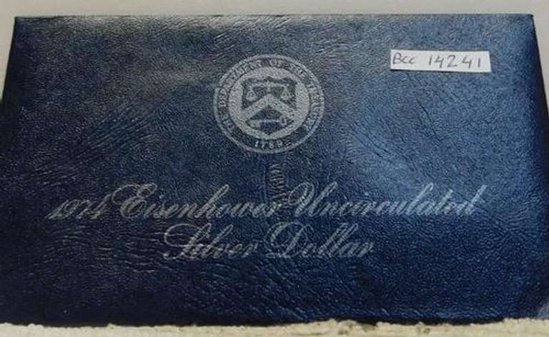 1974 Unc Silver (40%) Eisenhower Dollar (Blue Ike)