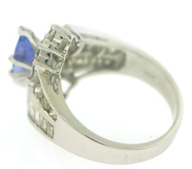 Fabulous Tanzanite & Diamond Baguette Ring