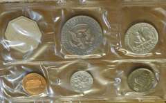 1964 Silver Proof Set, original Govmt pkg & document.