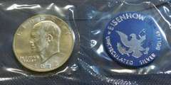 1972 Unc Silver (40%) Eisenhower Dollar (Blue Ike)