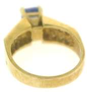 Stunning Tanzanite and Diamond Channel Set Diamond Ring